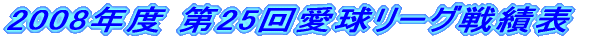 2008�N�x ��25�񈤋����[�O��ϕ\